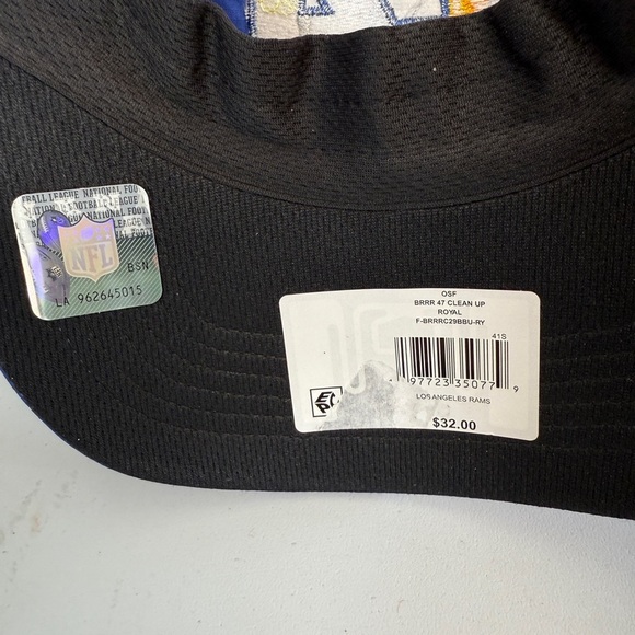 Los Angeles LA Rams Dad Hat Baseball Cap NFL 47 Brand Clean Up Strapback Blue - Picture 8 of 8